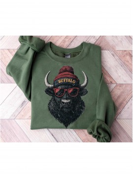 Buffalo Football Sweatshirt Game Day Shirt Buffalo Team Football Shirt Sunday Buffalo Vintage 90s Style Sport Shirt Buffalo Football