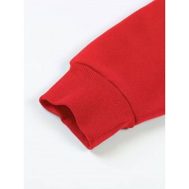 Men's Casual Hooded Sweatshirt with Letter 'H' Hot Transfer Print Logo - Long Sleeve Pullover Hoodie, Pockets & Medium-Stretch Fabric, Machine Washable Winter Sweater for Cold Weather (Autumn/Winter) - In-Stock for immediate Shipping