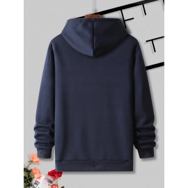 Men's Black Christmas Hooded Sweatshirt with Clark 