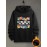 [Trendy Cartoon Hoodie] Trendy Casual Hoodie - Men's Cartoon Network Graphic Pullover, Blue Loose Fit Long Sleeve Hooded Sweatshirt with Vibrant Character Print, Comfortable All-Season Sweater Hoodie