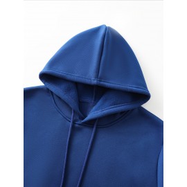 Men's Custom Photo/Text Hooded Sweatshirt - Personalized Logo & Photo Printing, Casual Loose Fit Pullover with Your Own Design, Machine Washable for Casual Attire, Events, Team Uniforms & Promotional Branding