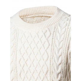 Men's Thickened Warm Slim-Fit Red Cable-Knit Sweater - Soft Light Beige-Friendly Long Sleeve Round Neck Winter Sweater for Business Casual & Casual Attire, Durable Cozy Knit Pullover with Twisted Grid Pattern, Versatile Layering Piece (Hand Washable) - Ideal for Office & Semi-Formal Events, Autumn & Winter Fashion in Vibrant Red with Ribbed Cuffs and Hem, Comfortable and Stylish for Casual Formal Outfits