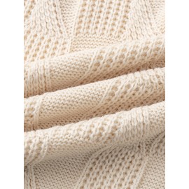 Men's Solid Color Knit Sweater - Beige//White/Gray/Navy/Brown - Long Sleeve Lapel Collar Button-Front Closure, Thick Warm Winter Sweater for Casual & Formal Wear, Versatile Layering Essential for Autumn and Winter, Easy Care (Hand Wash/Dry Clean) - Men's Fashion Sweater with Classic Turtleneck Design, Smooth Texture, and Minimalist Style for Casual Attire in Neutral Tones