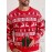Men's Christmas Knit Sweater - Loose Fit Round Neck Pullover, Traditional Holiday Party Attire, Winter Wedding & Xmas Party Outfit, Cozy Autumn/Winter Sweaters for men, Christmas Gift (Hand Washable)