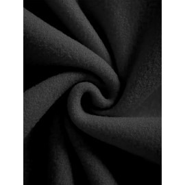 1pc Men'S Casual Crew Neck Sweatshirt, Thick Knit Polyester, Slight Stretch, Cozy Skin-Friendly Fabric, Print Snowman Design, Fall/Winter Warmth