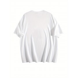 Men's American Flag T-Shirt 100% Cotton Regular Fit Casual Short Sleeve Patriotic Stars & Stripes Design for Summer Daily & Outdoor Wear, American Flag Shirt, Soft Fabric Tee, Outdoor Apparel, Classic Style, Durable Construction, Mens Tshirt, Summer Wardrobe