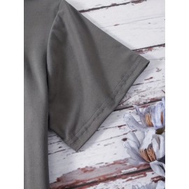 Men's Black 100% Cotton Short Sleeve T-Shirt - Loose Fit Summer Casual Crew Neck Tee with Breathable Fabric, Classic Round Neck & Relaxed Style for Casual Attire, Machine Washable Top