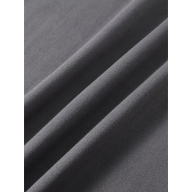 Men's Black 100% Cotton Short Sleeve T-Shirt - Loose Fit Summer Casual Crew Neck Tee with Breathable Fabric, Classic Round Neck & Relaxed Style for Casual Attire, Machine Washable Top