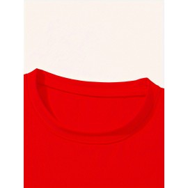 Men'S Custom Red T-Shirt with Personalized Design Area - Stretch Fabric Relaxed Fit Crew Neck Short Sleeve, Custom Text/Logo/Graphic Printing for Halloween, Christmas & Thanksgiving Gifts, All-Season Casual Wear, Durable & Comfortable Personalized Apparel for Men, Graphic Tee Men, Men Graphic Tee, Men Graphic T Shirt, Men' T Shirt, Graphic T Shirt Men, Men T Shirt For Men, Tee Shirt For Men, Men Shirt Graphic Tee, Men T Shirt Graphic Tee, Men Clothe, Men Shirt, Oversized T Shirt Men