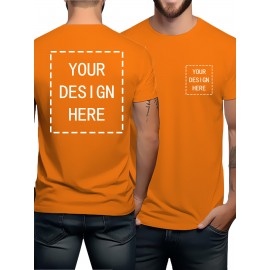 Men'S Custom Red T-Shirt with Personalized Design Area - Stretch Fabric Relaxed Fit Crew Neck Short Sleeve, Custom Text/Logo/Graphic Printing for Halloween, Christmas & Thanksgiving Gifts, All-Season Casual Wear, Durable & Comfortable Personalized Apparel for Men, Graphic Tee Men, Men Graphic Tee, Men Graphic T Shirt, Men' T Shirt, Graphic T Shirt Men, Men T Shirt For Men, Tee Shirt For Men, Men Shirt Graphic Tee, Men T Shirt Graphic Tee, Men Clothe, Men Shirt, Oversized T Shirt Men