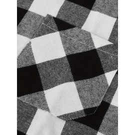 Trendy Checkered Vintage Plaid Colorblocking Men'S Casual Shirt with Chest Pocket, Grid Pattern Top for Spring and Autumn Wear, Comfortable Stylish Design