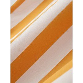 Men's Hawaiian Shirt - Black & White Striped with Orange Collar, Short Sleeve Summer Beach Shirt, Relaxed Fit Casual & Semi-Formal Outfits, Machine Washable Tropical Shirt for Men, Mismatched Pattern with Black and White Stripes, Breathable Fabric for Warm Weather, Stylish and Comfortable for Beach Outings and Casual Attire, Hawaiian Shirt Men Plus Size