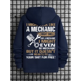 [Pullover for Casual Attire] Thick Warm Solid Color Hooded Sweatshirt | Casual Loose Fit Sweater with Front Pocket, Machine Washable for Fall Winter (Solid Color Options)